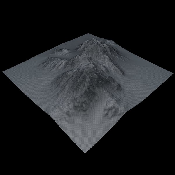 3D maps mountain terrain - TurboSquid 1360974