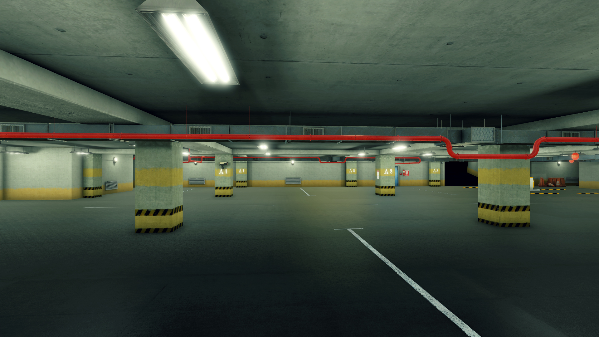 Parking underground 3D model - TurboSquid 1361023