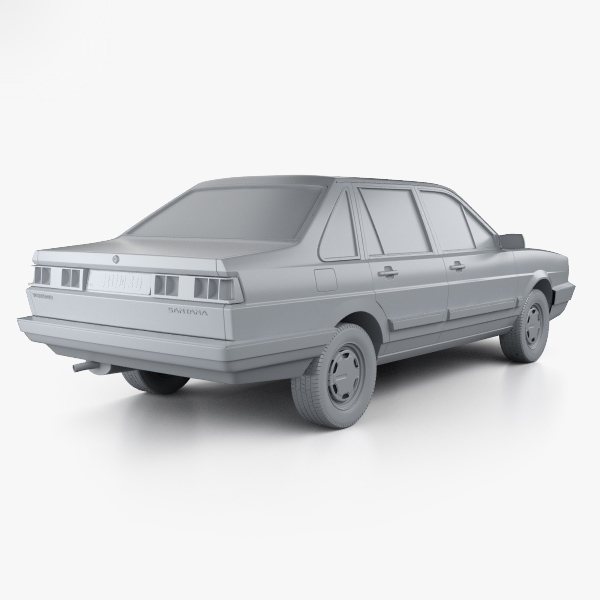 大众桑塔纳cn-spec 19853d模型