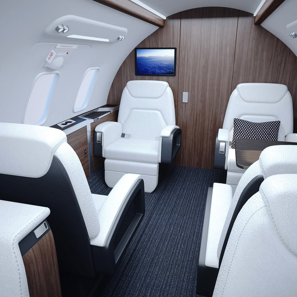 3D bombardier challenger interior - TurboSquid 1361231