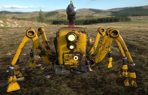 robot crawler scorpion 3D model