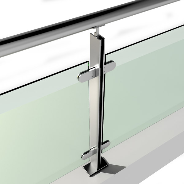 3d Stainless Steel Railing Turbosquid 1361433