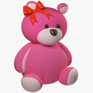 pink teddy bear model