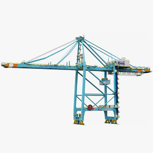3D sts harbor crane zpmc model