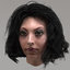 female hair 10 options 3D