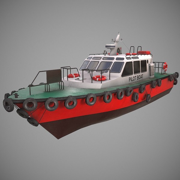 パイロットボートlowpoly3dモデル Turbosquid