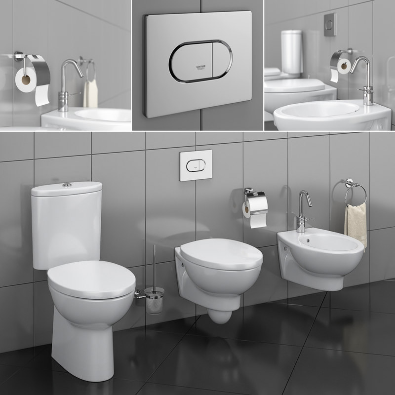 Modelo 3d Inodoro Y Bidet HATRIA Erika Pro - TurboSquid 1361777