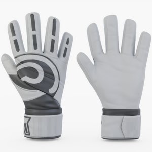 gloves goalie goal 3D