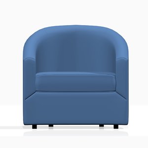 realistic armchair furniture 3D model