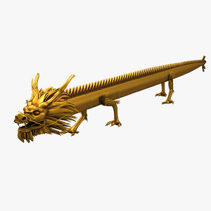 3D ancient dragon chinese model
