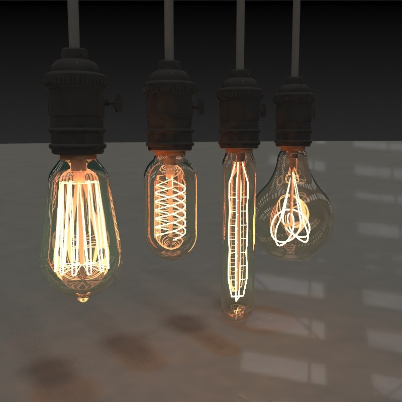 3D different light bulbs TurboSquid 1361969