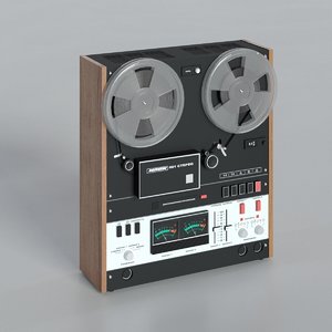 3D model tape recorder soviet