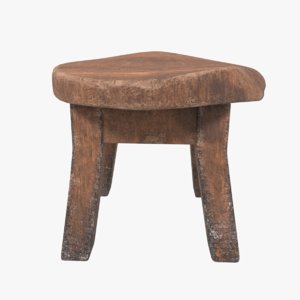 stool old 3D model