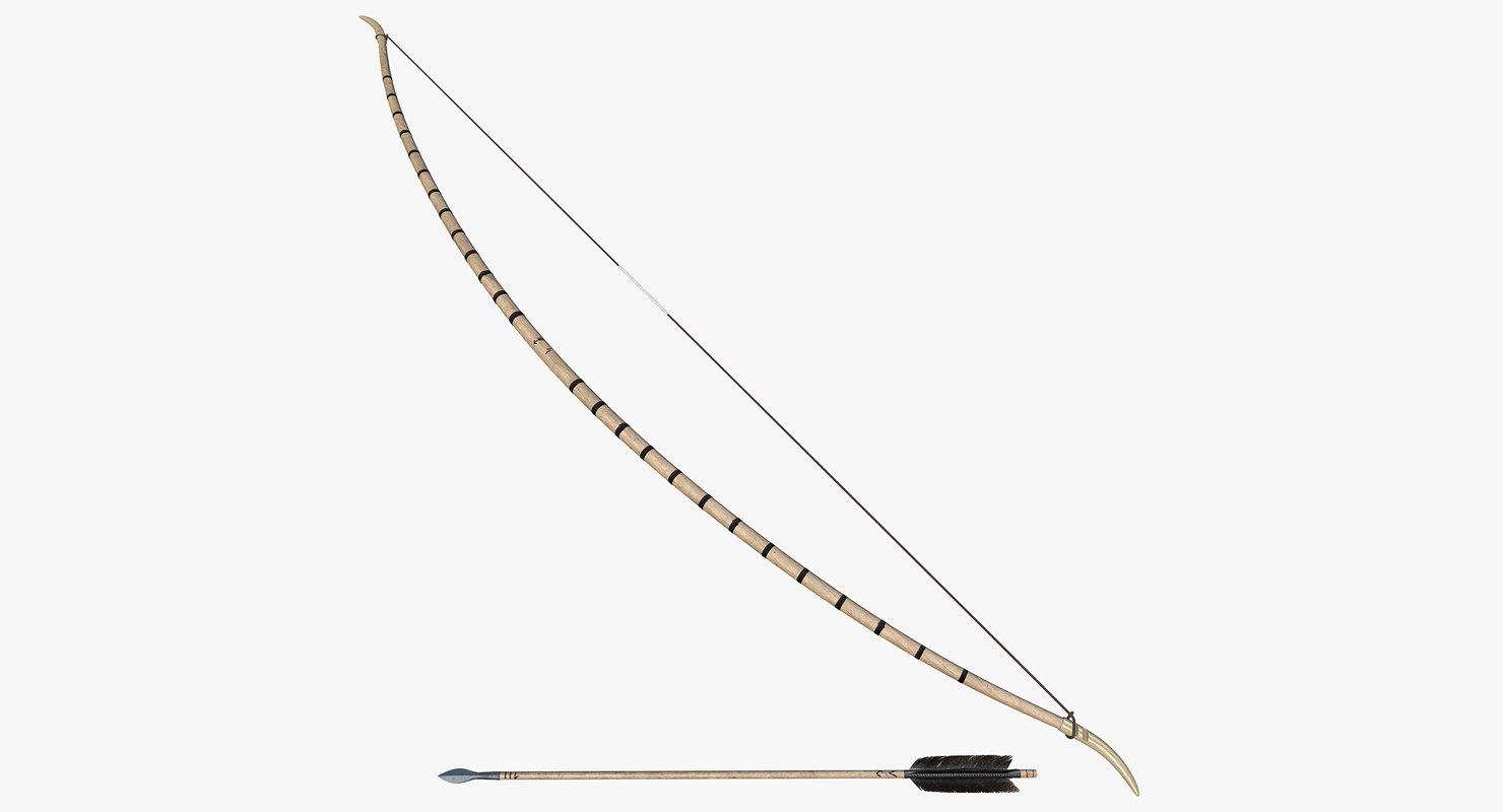 3D viking bow arrow model TurboSquid 1362773