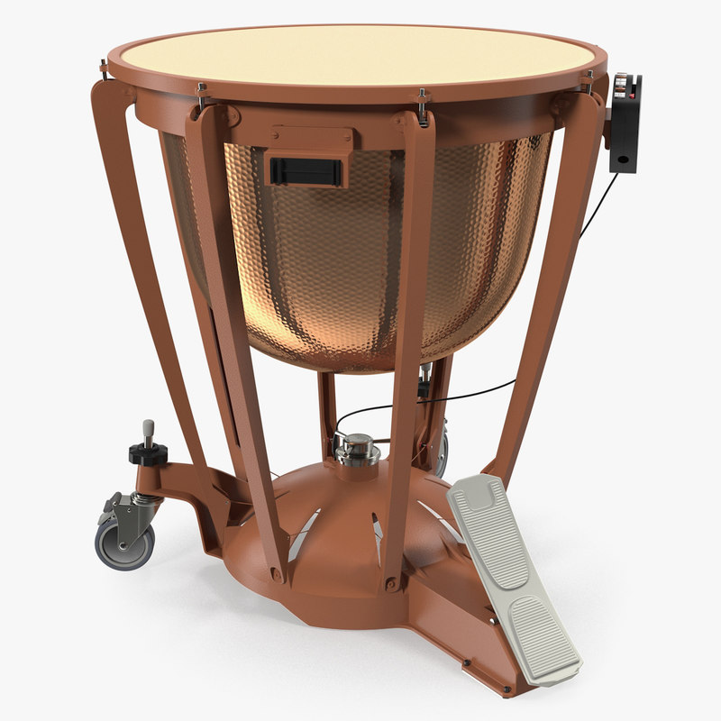 3D model copper kettledrum drum TurboSquid 1362734