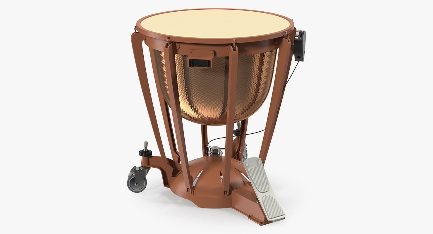 3D model copper kettledrum drum TurboSquid 1362734