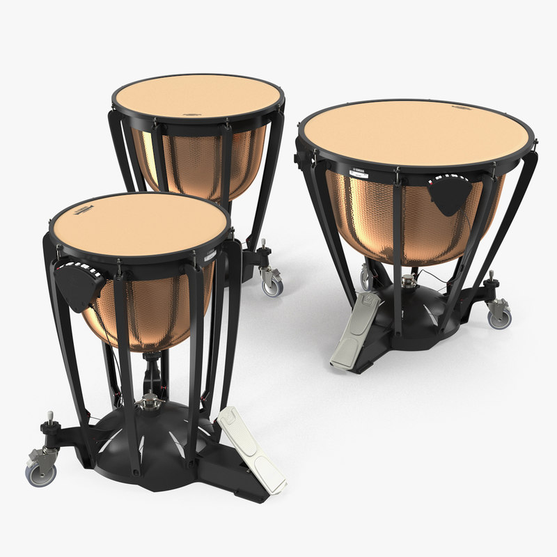 3D yamaha concert timpani set - TurboSquid 1362555