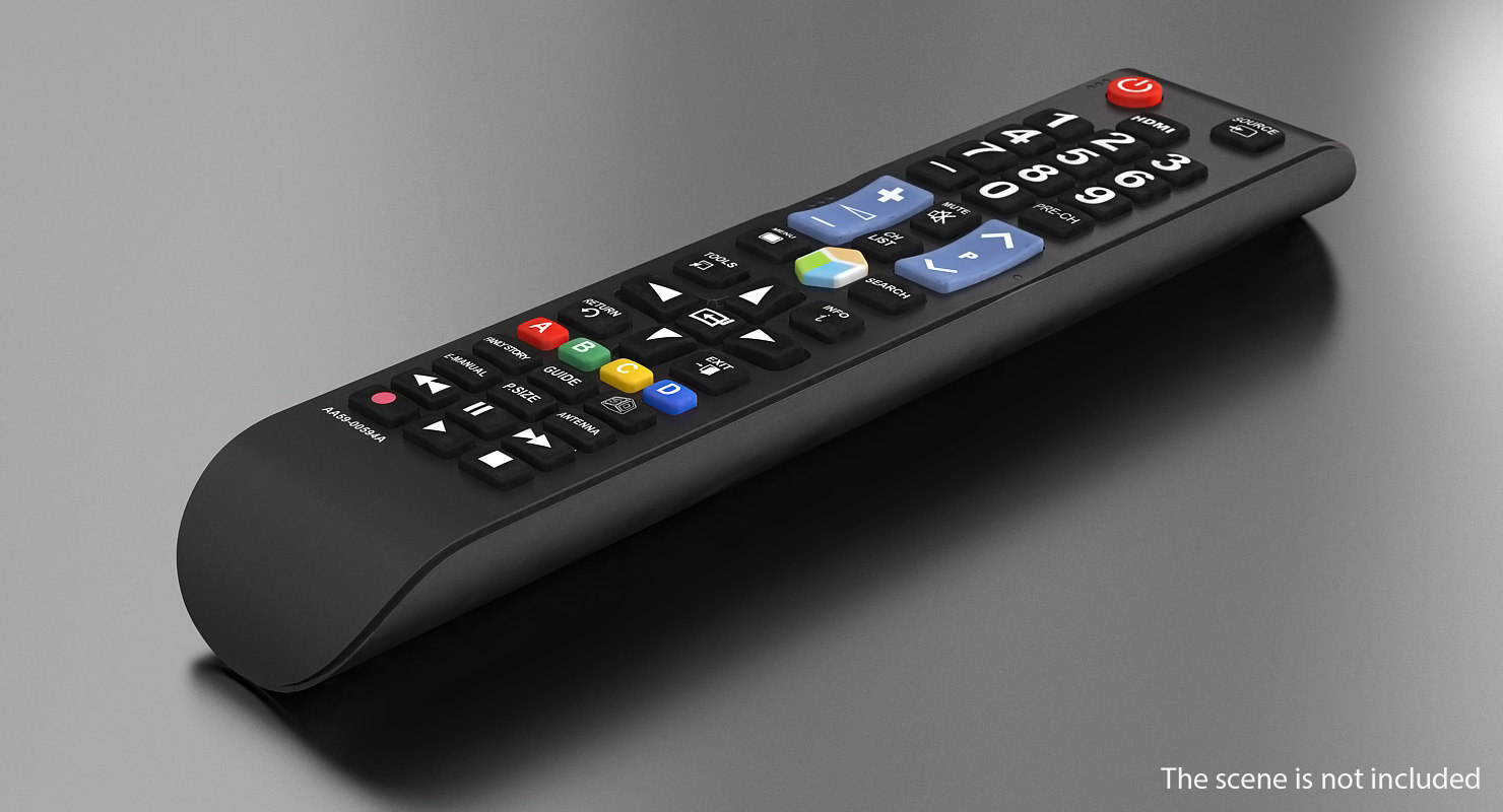 3D samsung tv remote control model TurboSquid 1362779