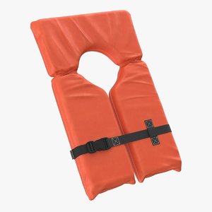 3D life jacket vest clear