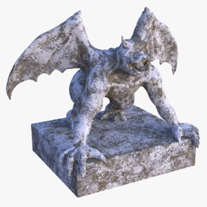 gargoyle statue pbr 3D
