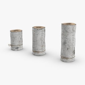 birch-tree-candle-holder- version-with-ribbon-wrapped model