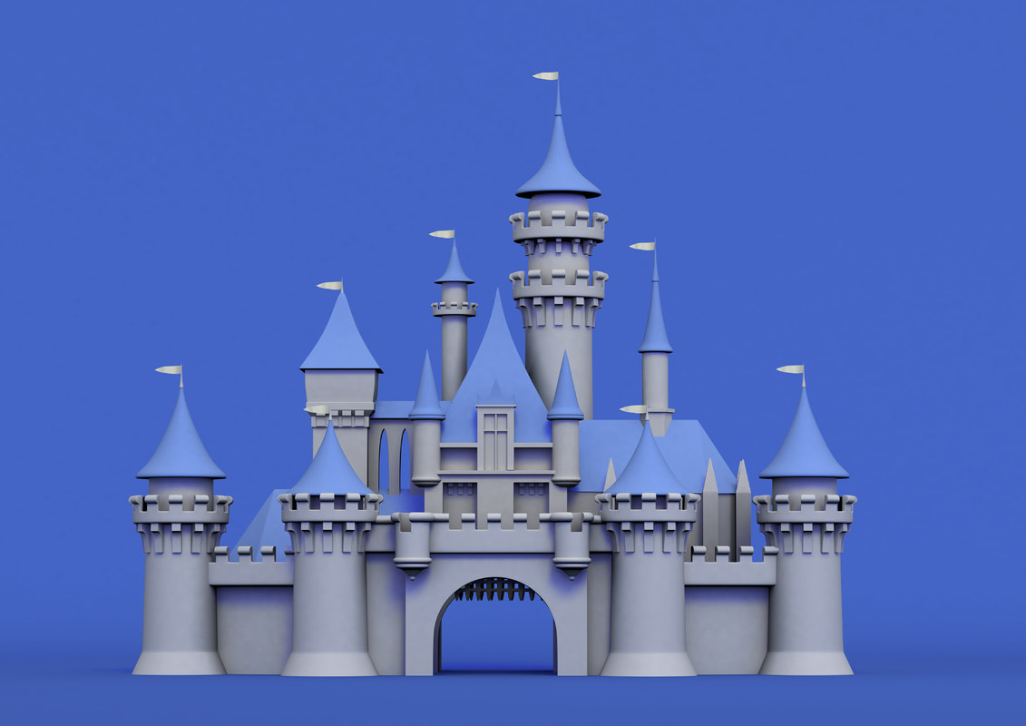 Disney cinderella castle model - TurboSquid 1362575