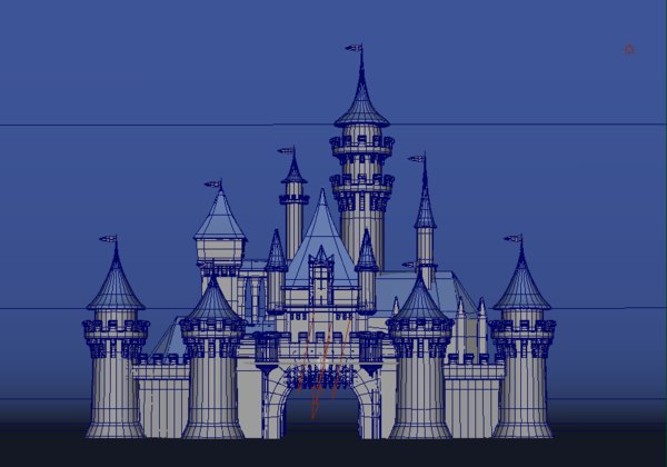 ディズニーシンデレラ城3dモデル Turbosquid