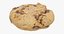 3D realistic chocolate chip cookie