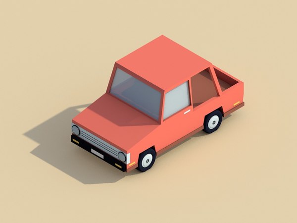 Low Poly Car 3d Model Free Download