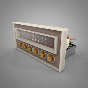 3D packard bell vintage stereophonic model