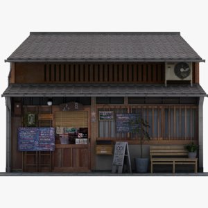 japanese store 3D model