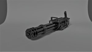 minigun gun 3D model
