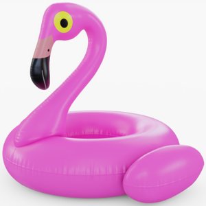 flamingo floating pool 3D