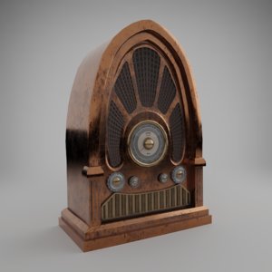 3D old radio model