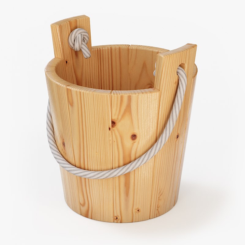 small wooden bucket max free