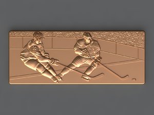 3D model hockey player