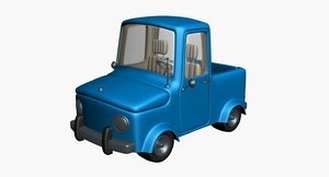 3D truck cartoon