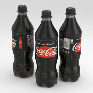 3D beverage bottle cola
