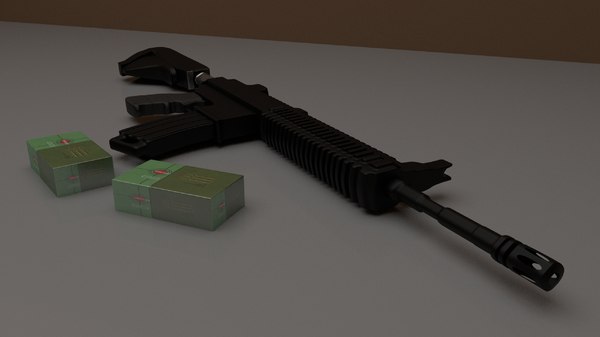 弾薬pubg 3dモデルとm4163dモデル Turbosquid