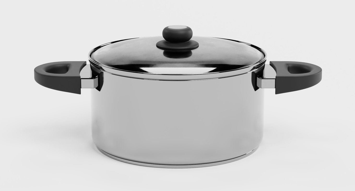  3D  cooking  pot  model  TurboSquid 1363354