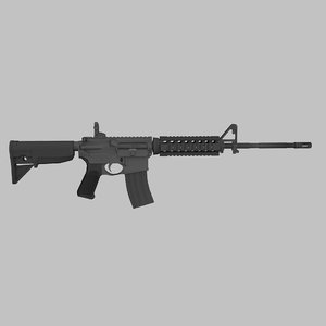 3D ar-15 m4 rifle model