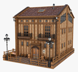 wood house 3D