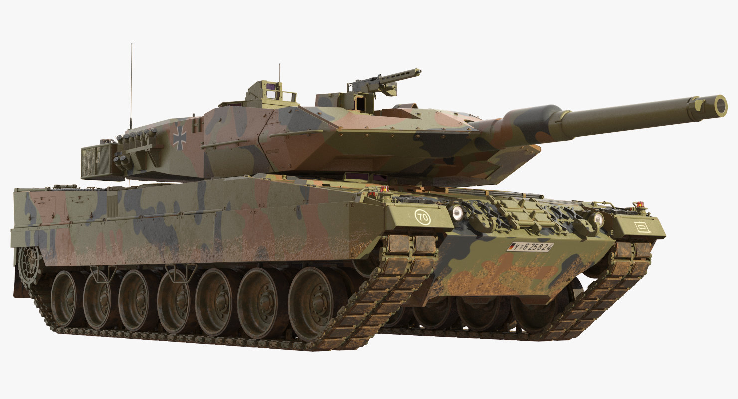 Leopard 2a5 tank 2 model TurboSquid 1363544