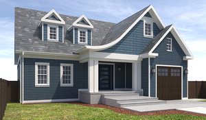 home house exterior 3D model