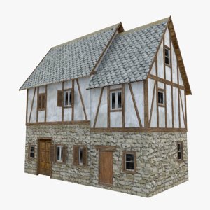 medieval house model