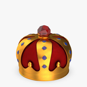 3D crown cartoon