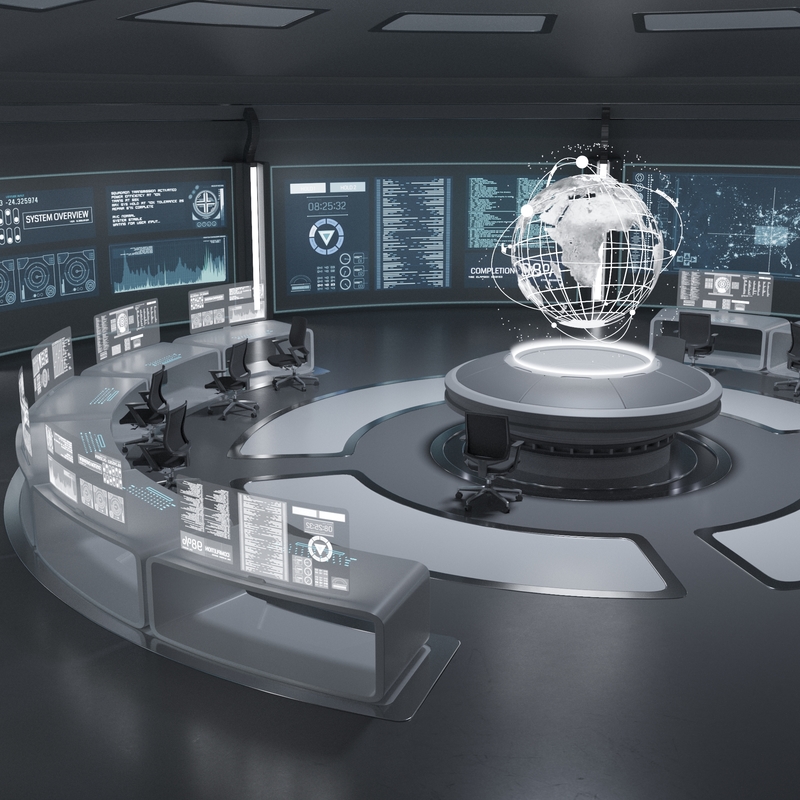 3D command room - TurboSquid 1363638