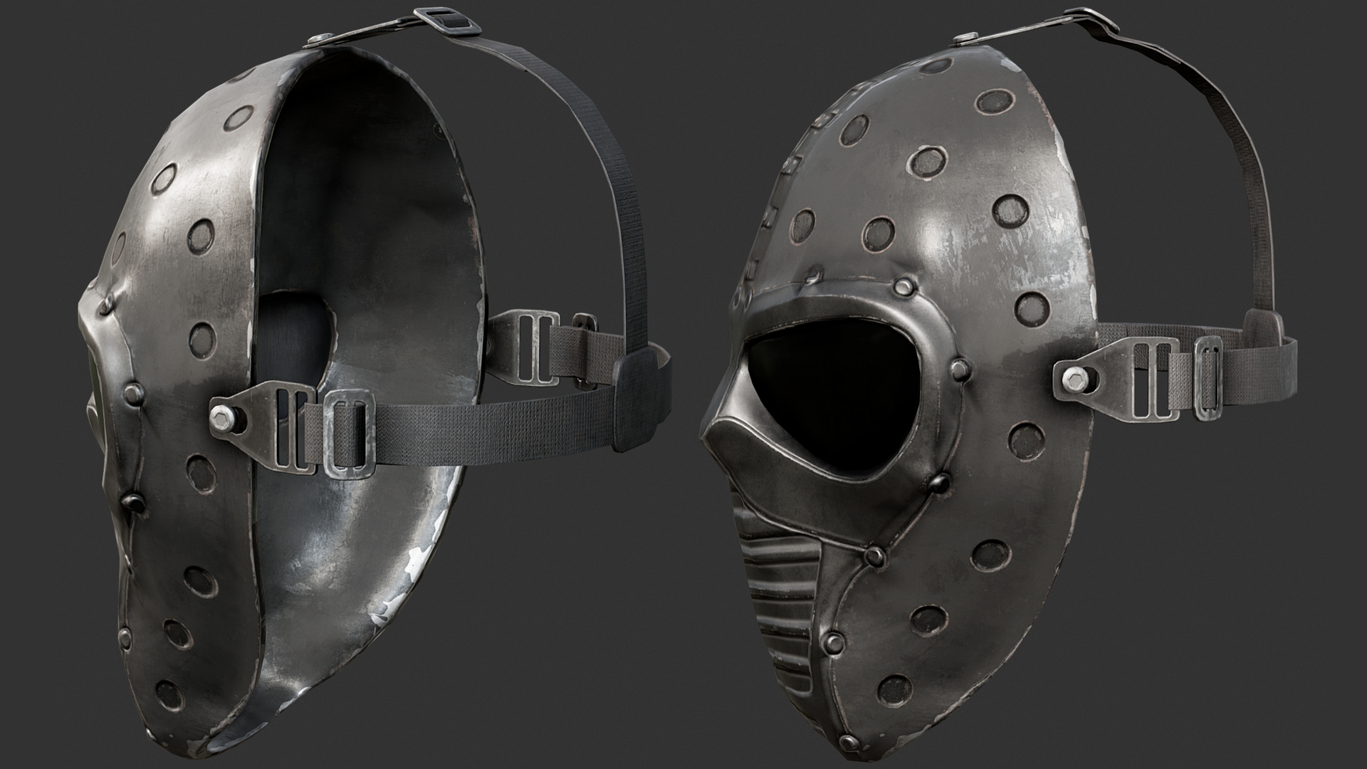 Black ballistic mask 3D model - TurboSquid 1363717