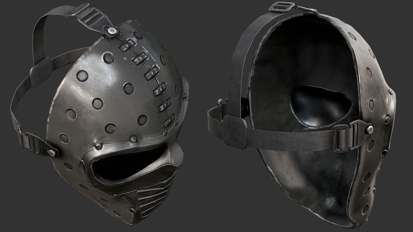 Black ballistic mask 3D model - TurboSquid 1363717