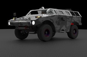 3D alvis scarab d1 vehicle